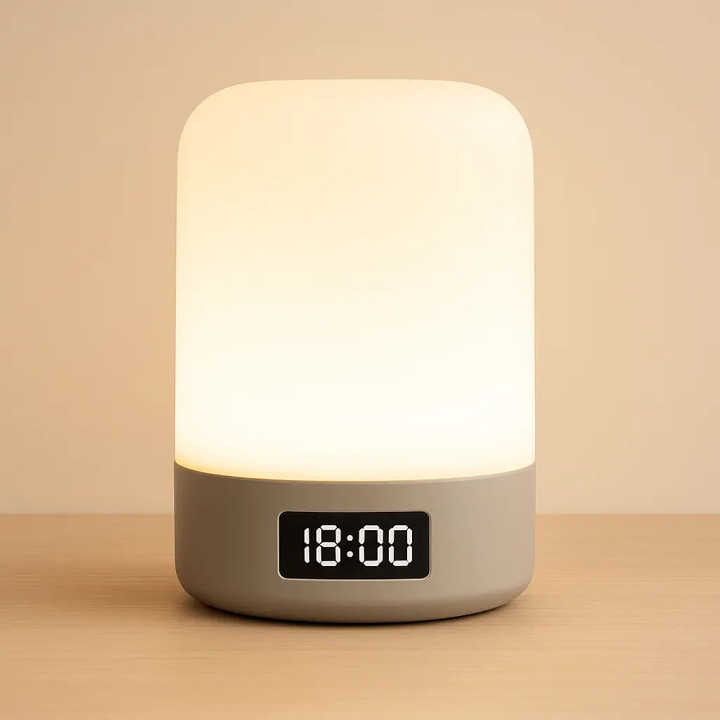 Slimme Nachtlamp met Klok - ThuisGemak