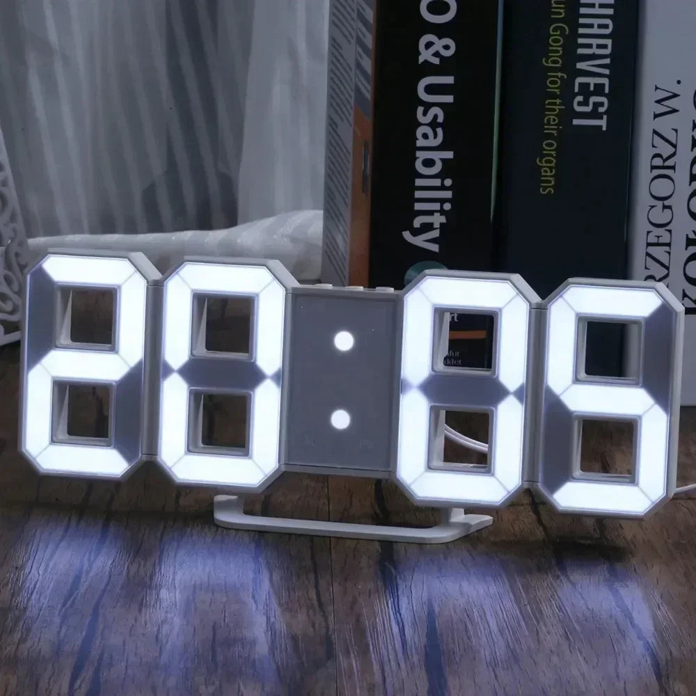3D Table Clock on a table - ThuisGemak