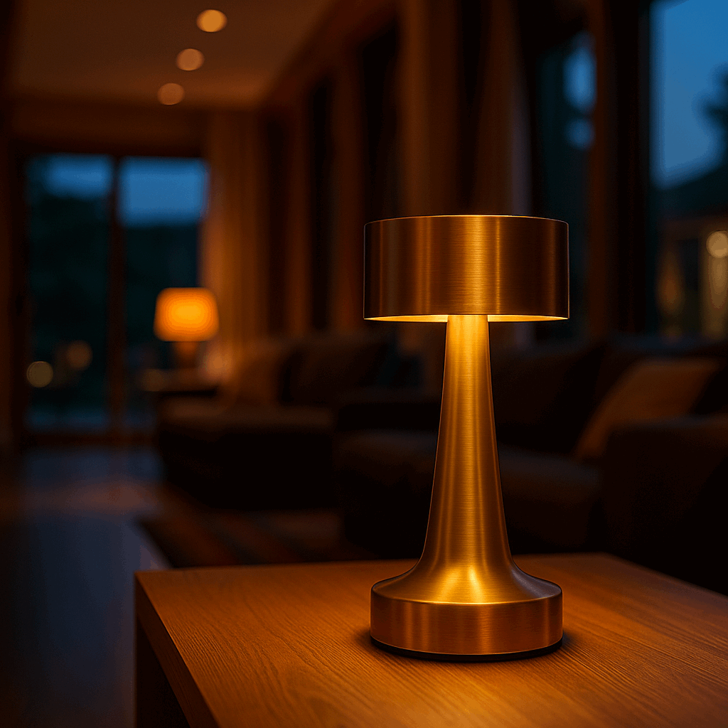 Warm Retro table lamp- ThuisGemak