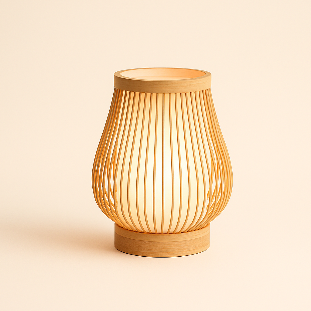OUDELADI Warm bedside lamp Japanese-style - ThuisGemak