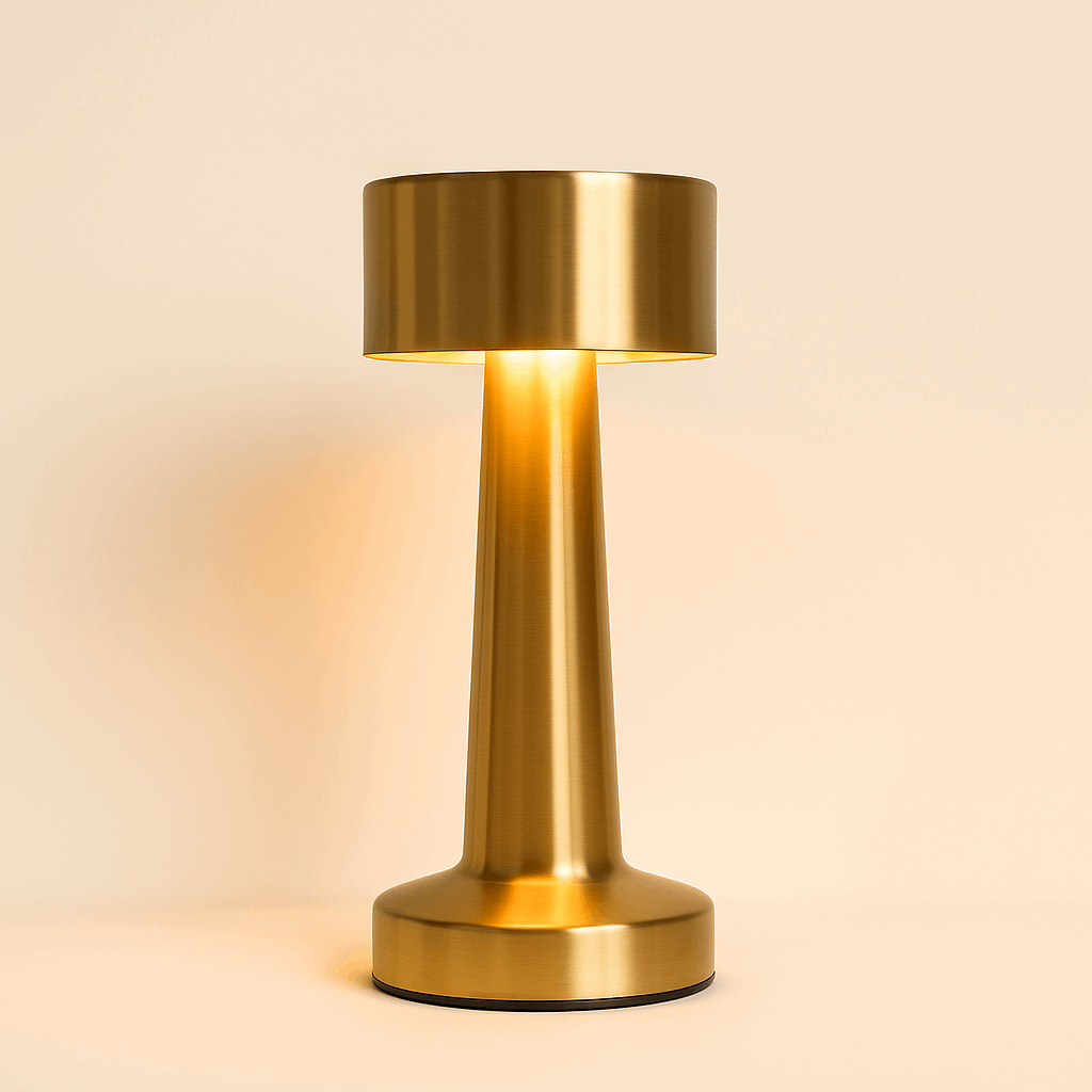 Retro table lamp in clean space- ThuisGemak