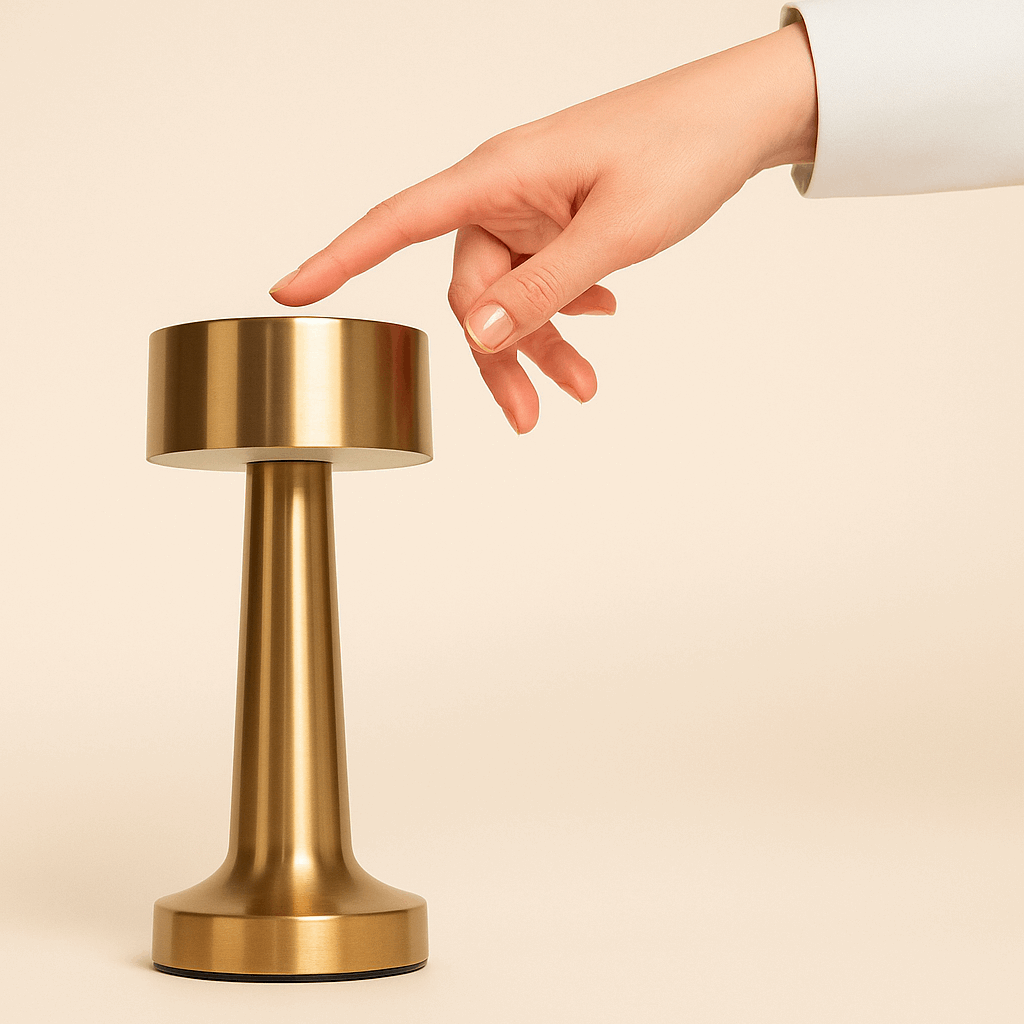 Retro table lamp with touch control- ThuisGemak