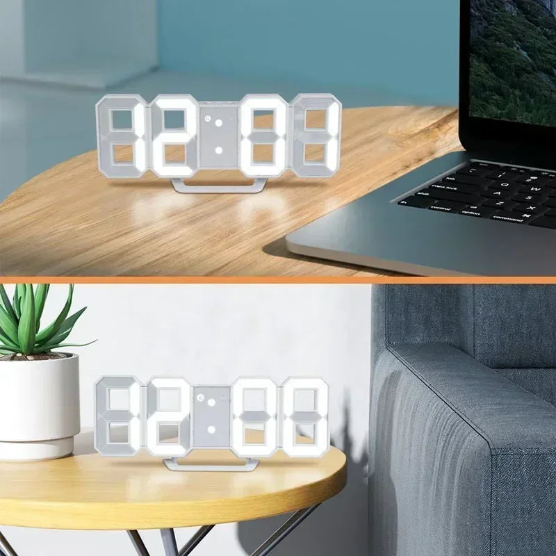 two 3D Table Clock on a table - ThuisGemak