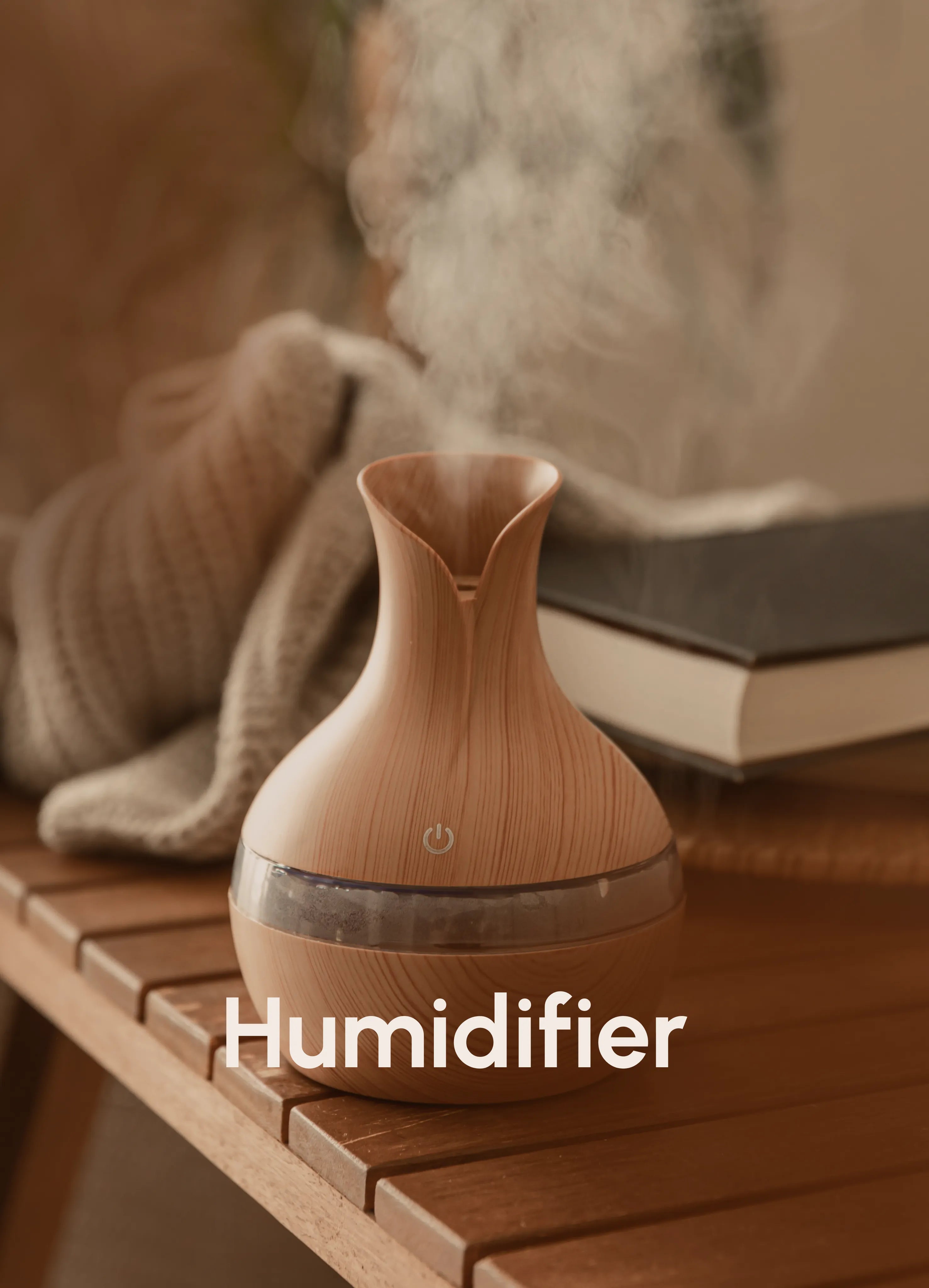 humidifier on table, modern design, ThuisGemak