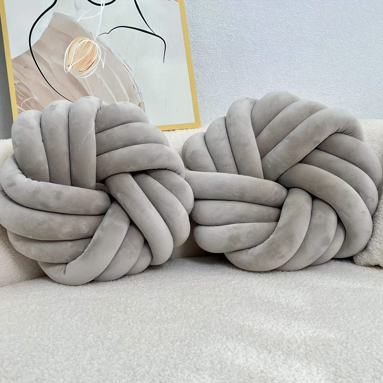 Set of 2 Knot Pillows