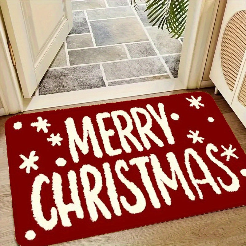 Festive "Merry Christmas" Door Mat
