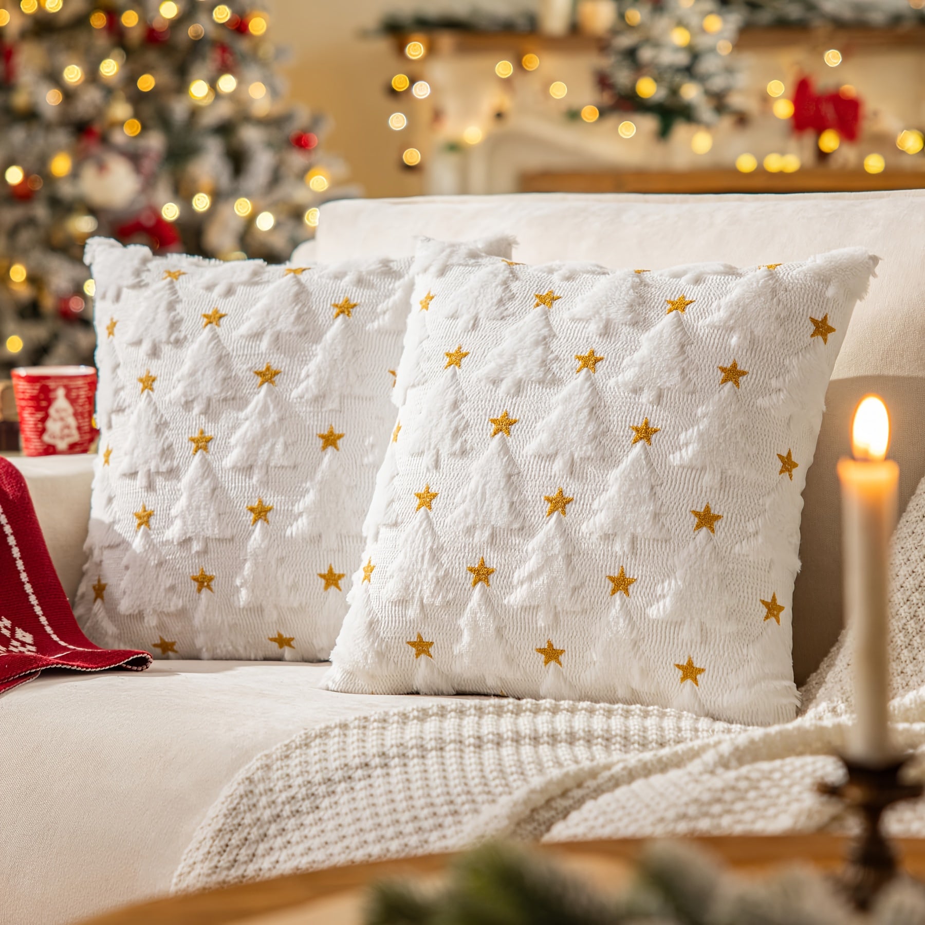 Christmas star cushion