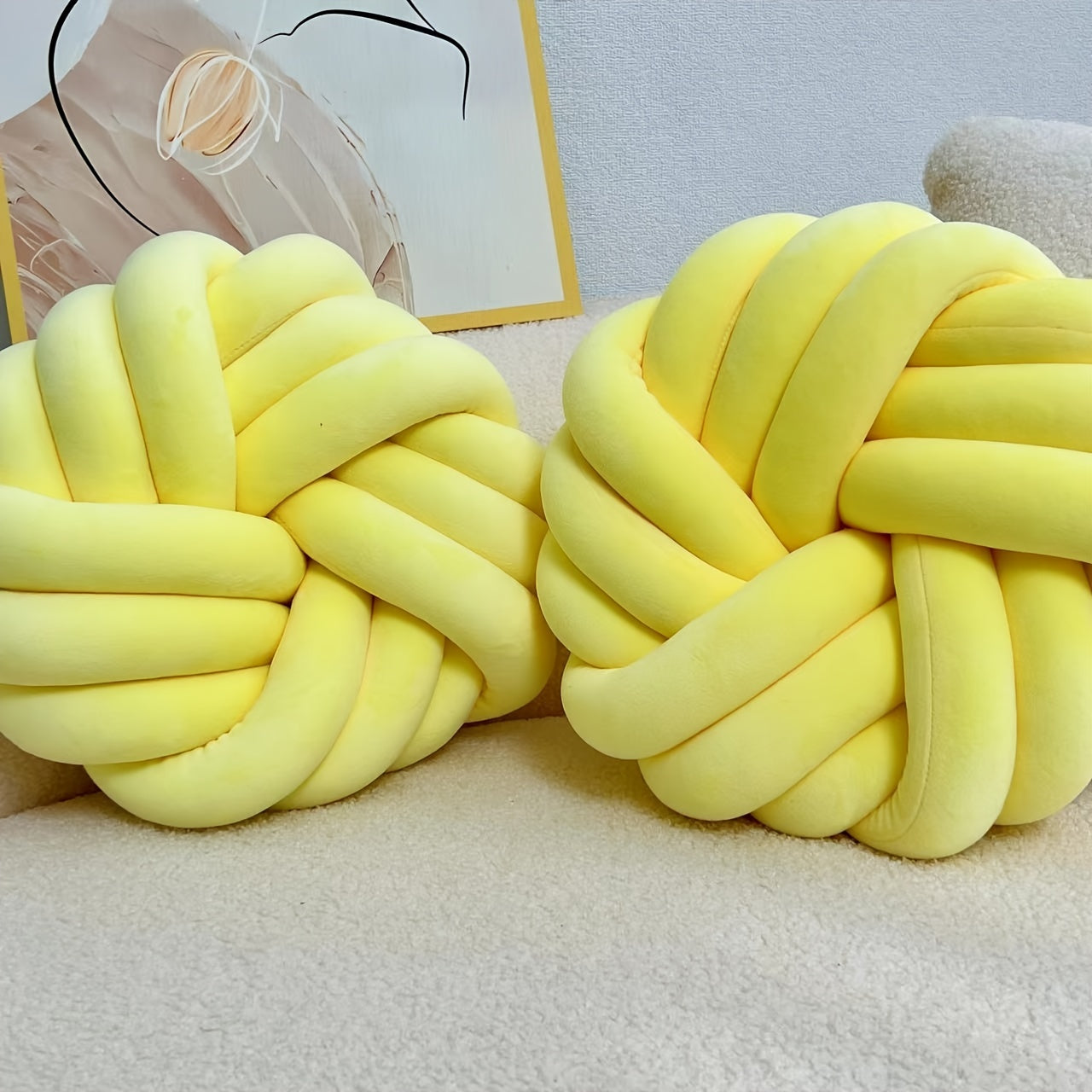Set of 2 Knot Pillows