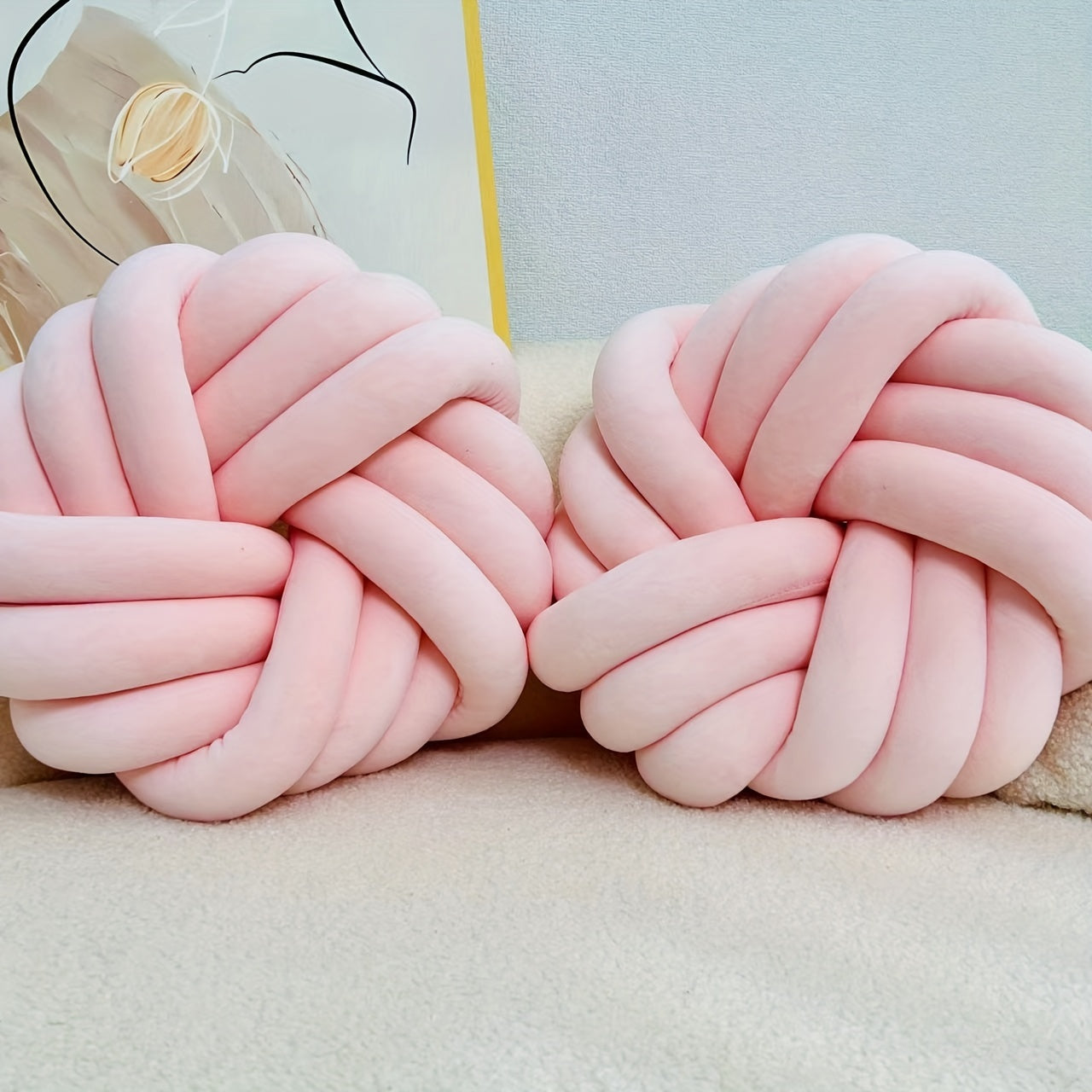 Set of 2 Knot Pillows