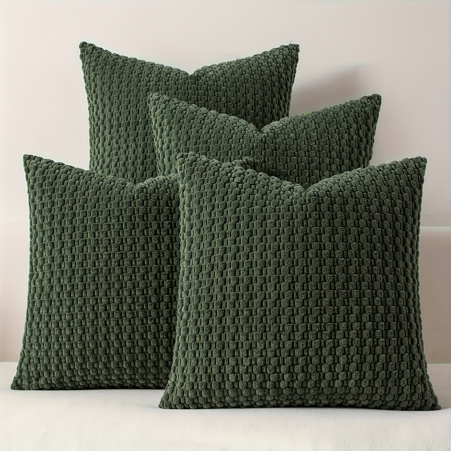 Set of 4 Soft Fleece Cushion Covers