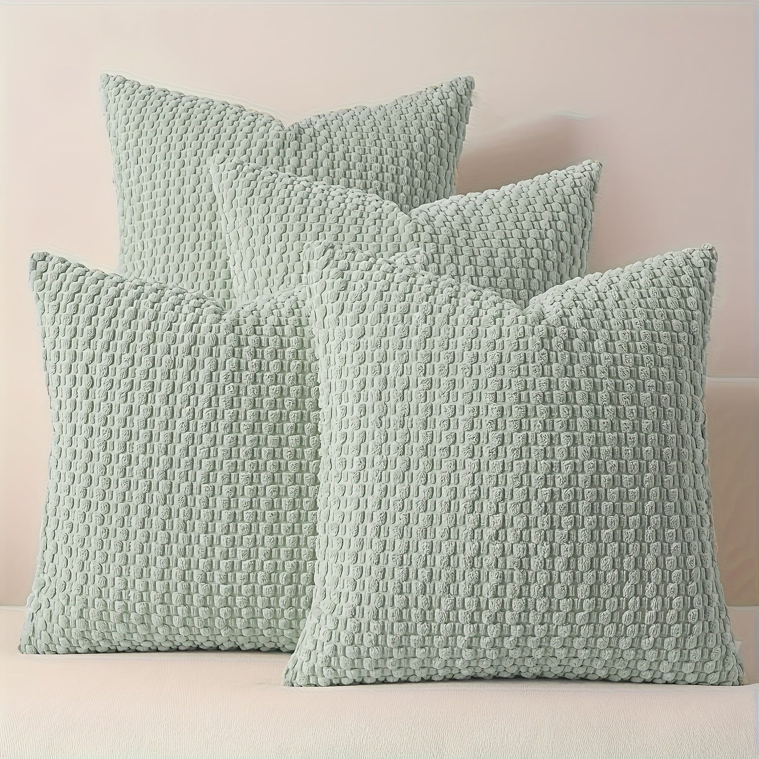Set of 4 Soft Fleece Cushion Covers