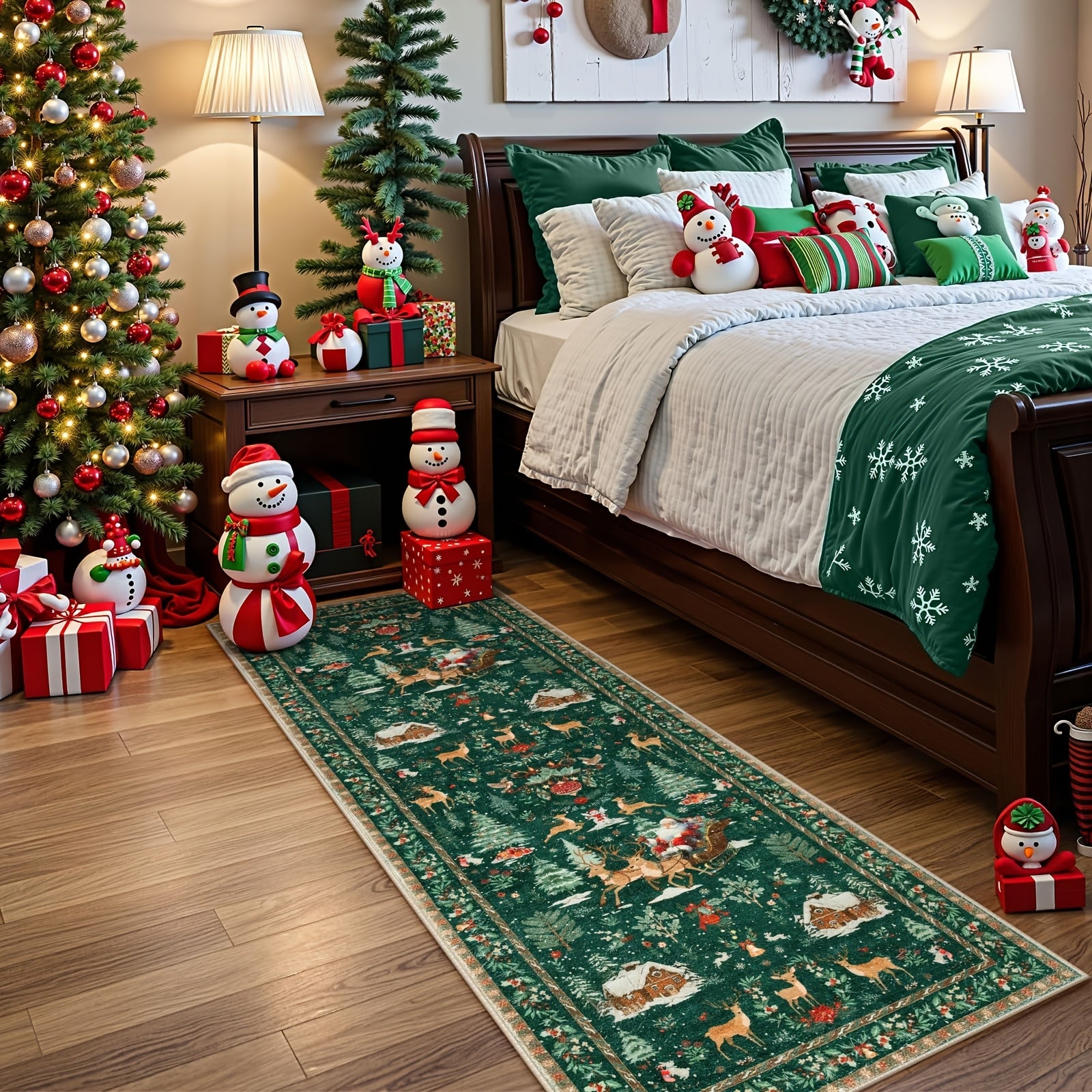 Rectangular Christmas rug