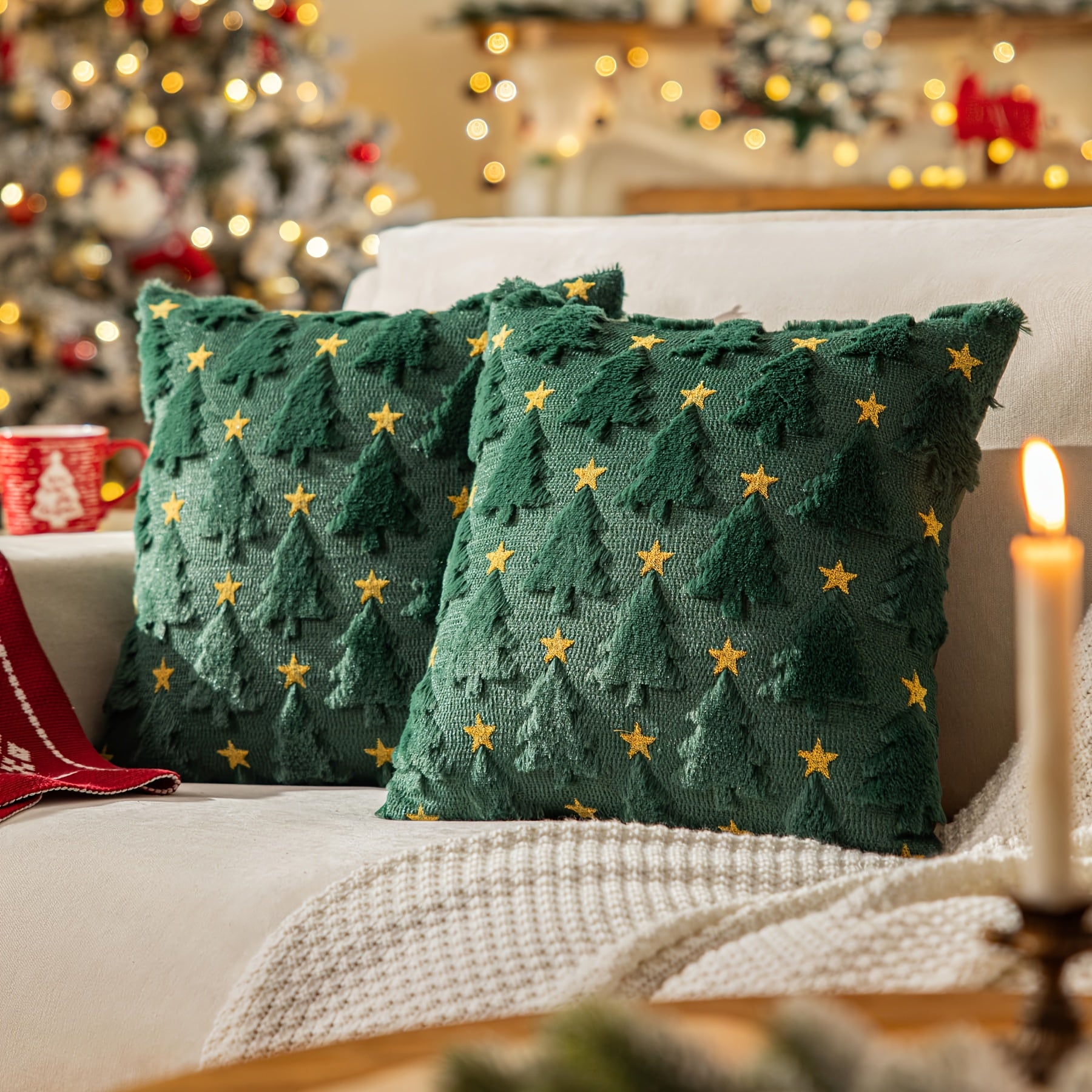 Christmas star cushion