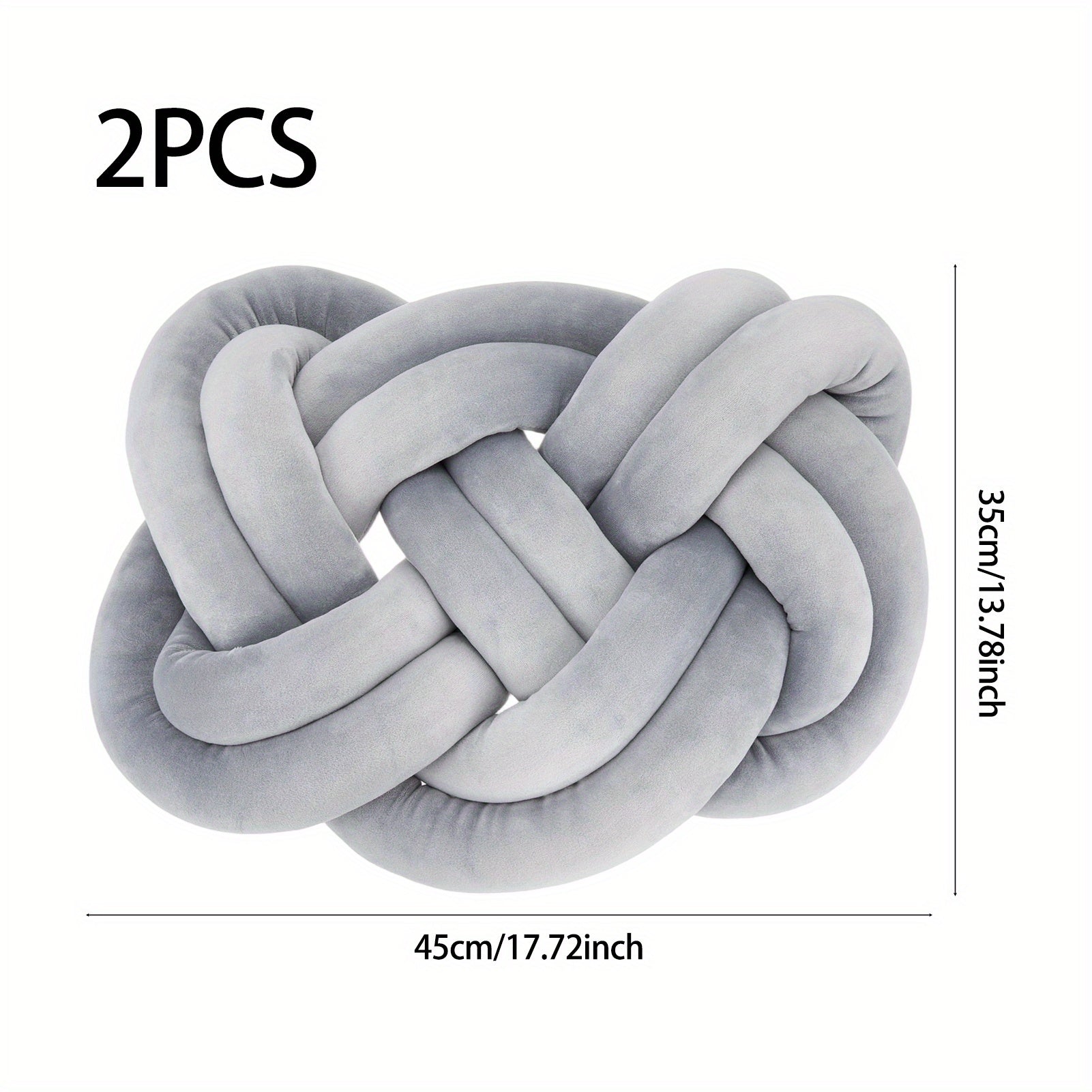 Set of 2 Spandex Knot Pillows