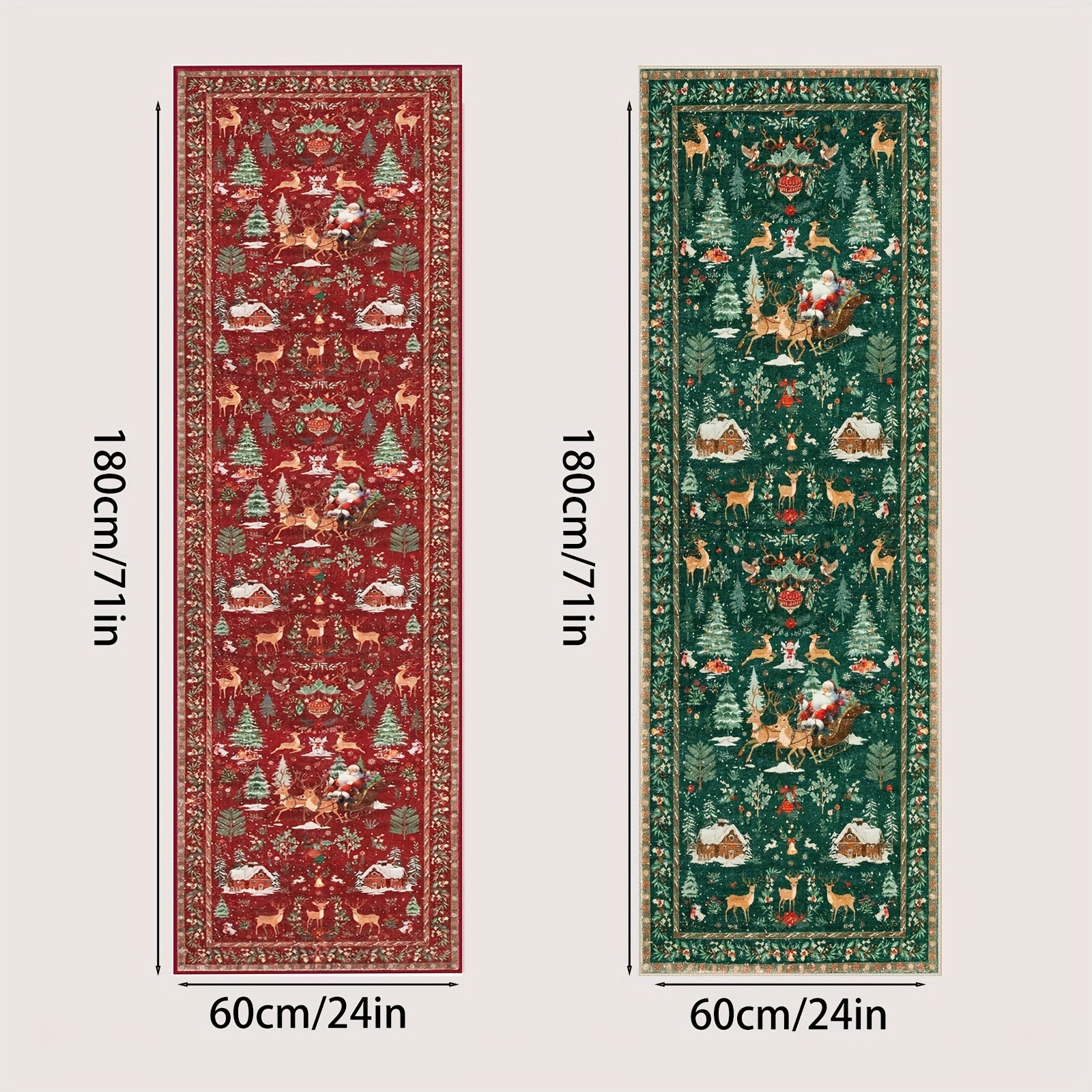 Rectangular Christmas rug
