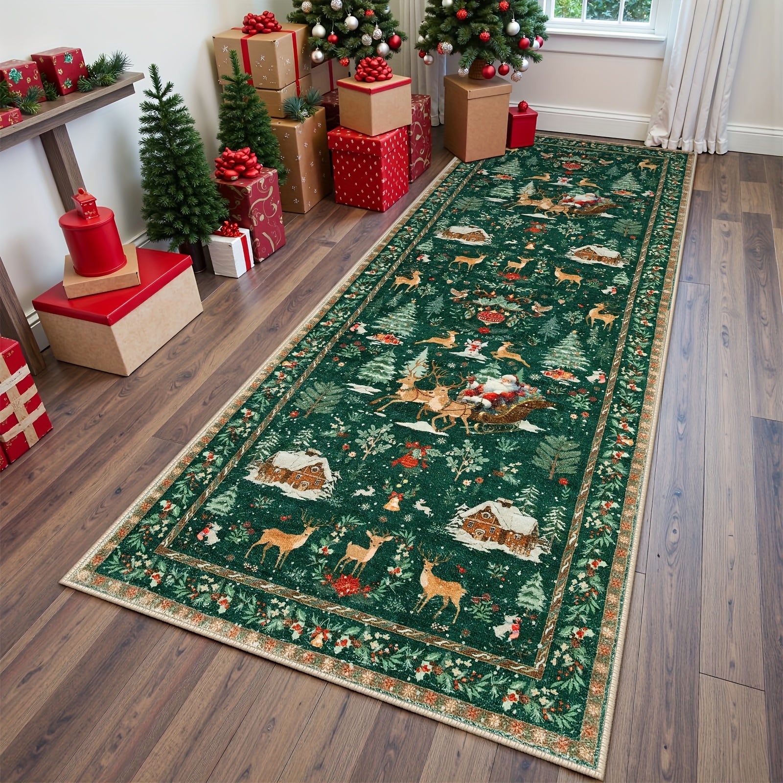 Rectangular Christmas rug