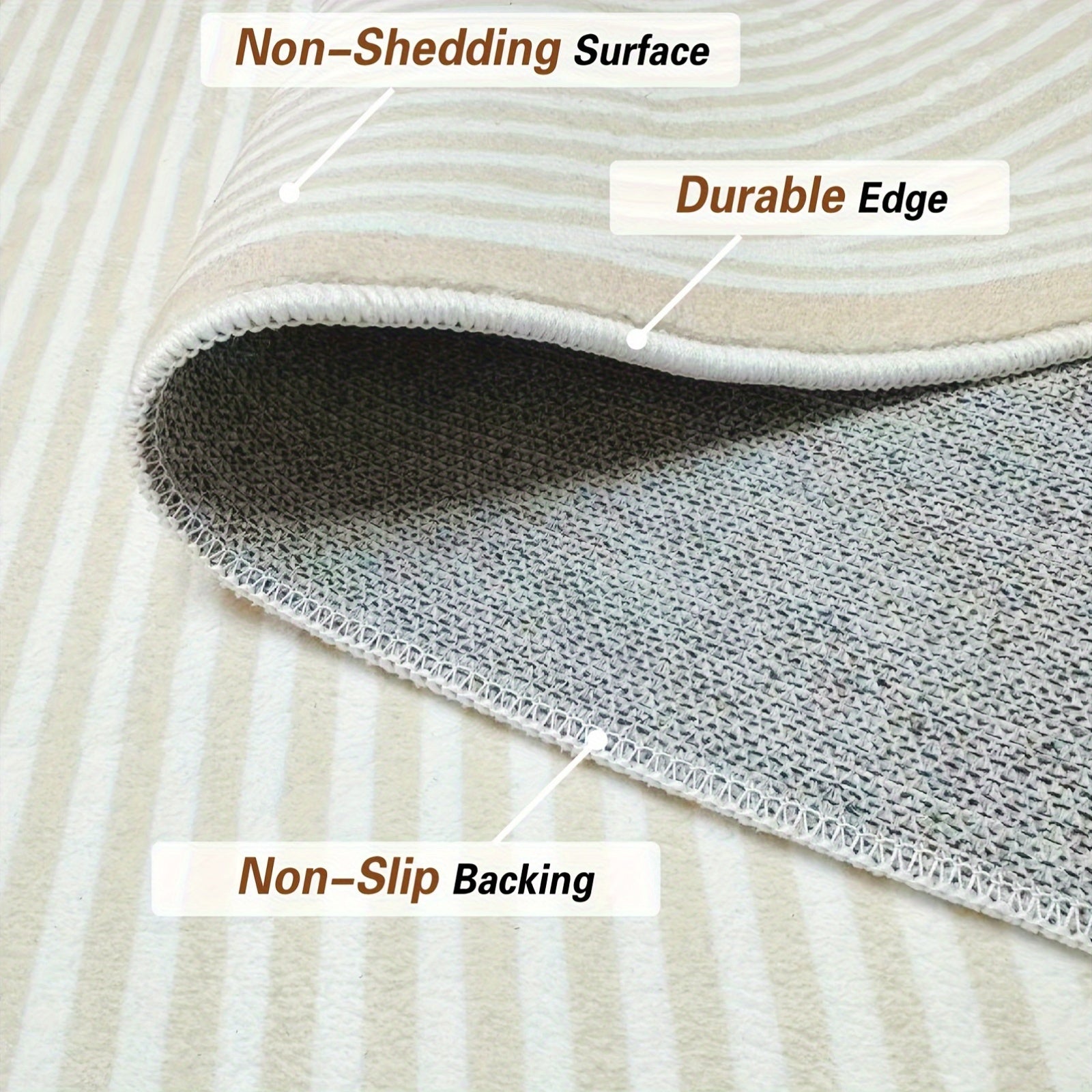 Soft Faux Cashmere Area Rug