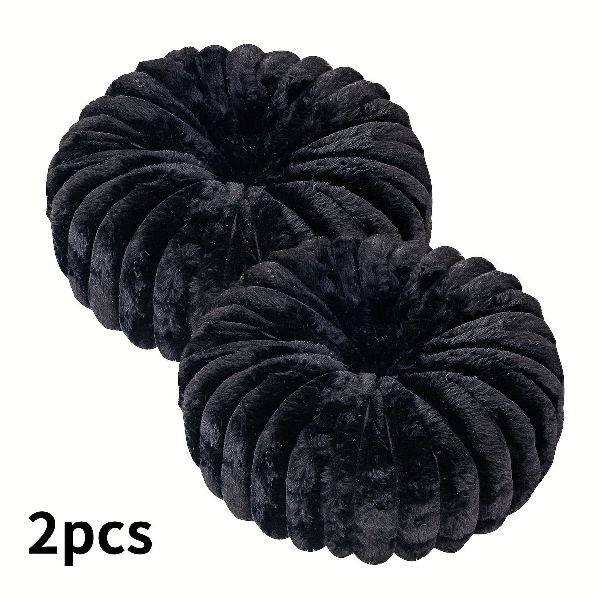 Set of 2 Round Plush Pillows