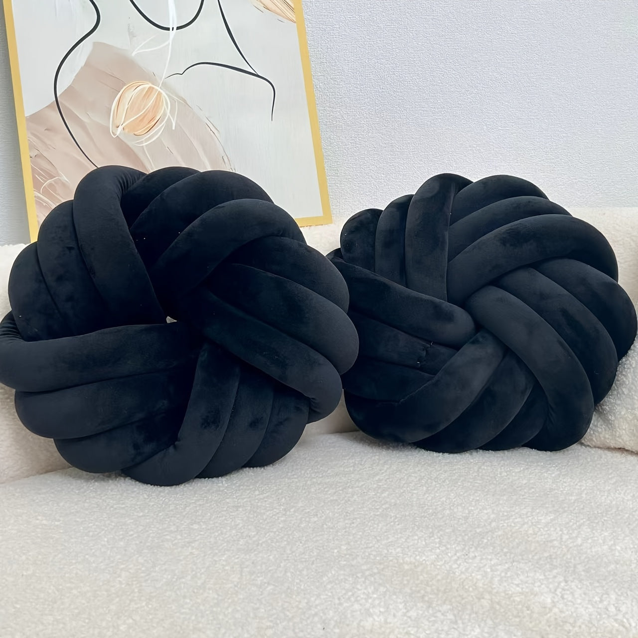 Set of 2 Knot Pillows