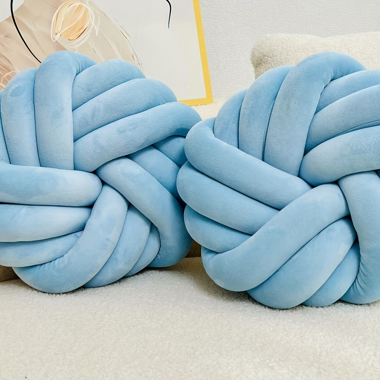 Set of 2 Knot Pillows