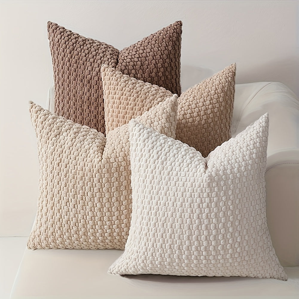 Set of 4 Soft Fleece Cushion Covers