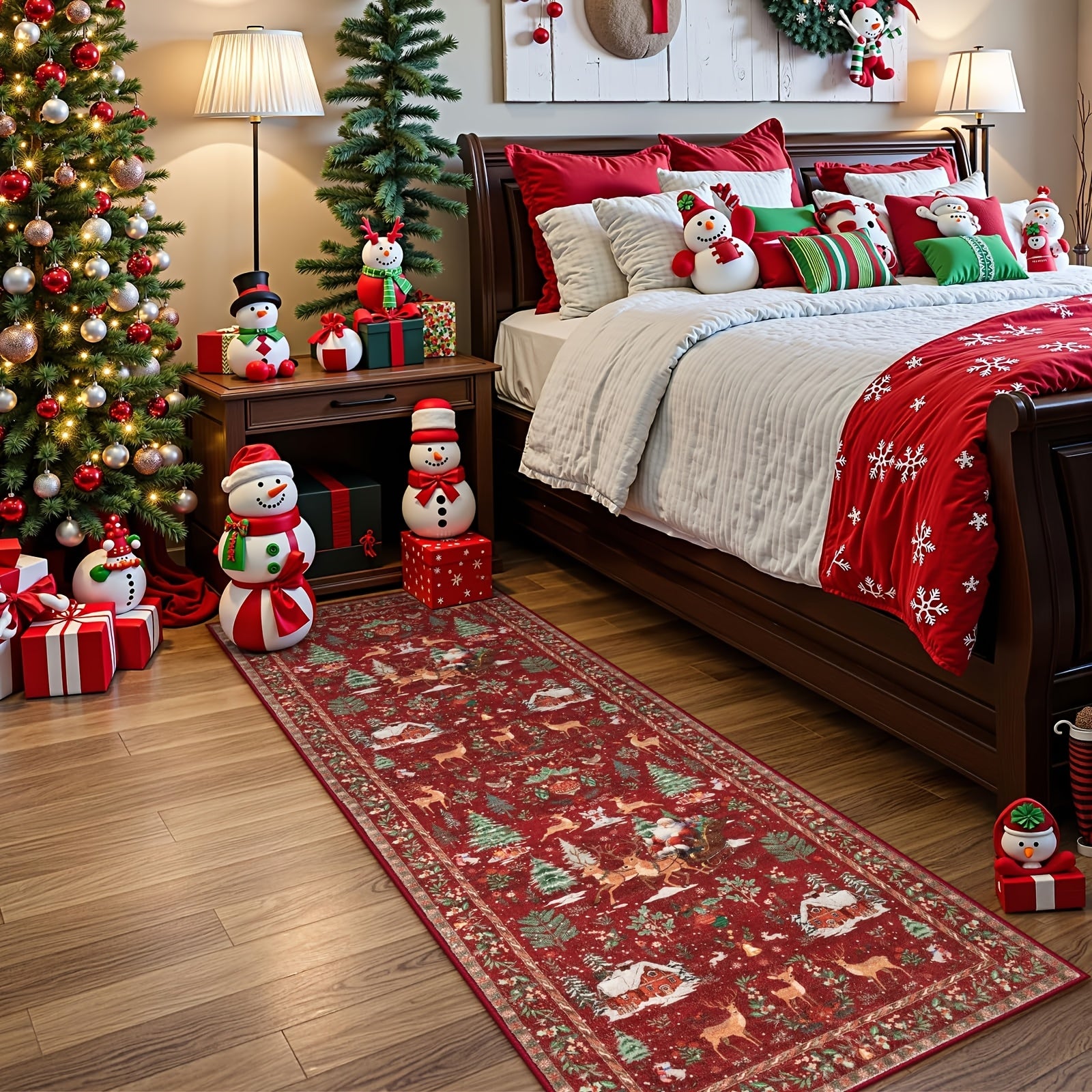 Rectangular Christmas rug