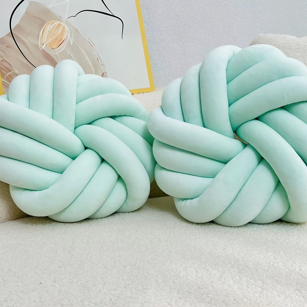 Set of 2 Knot Pillows