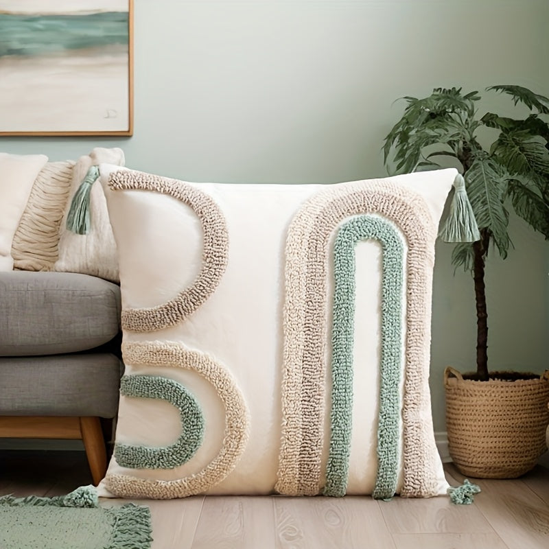 Set of 2 Tufted Cushion Covers