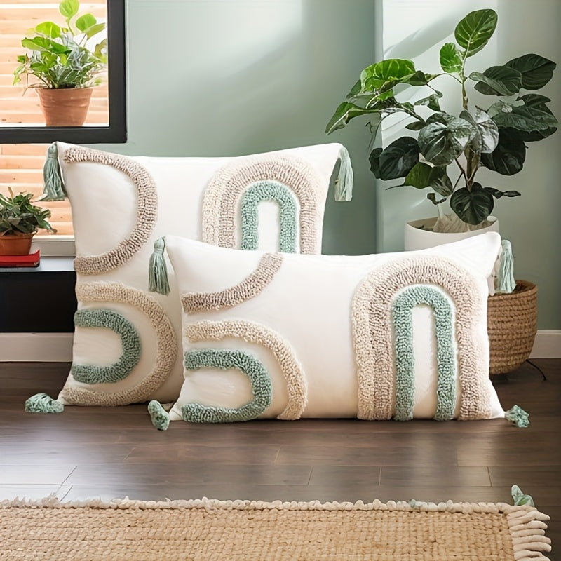 Set of 2 Tufted Cushion Covers