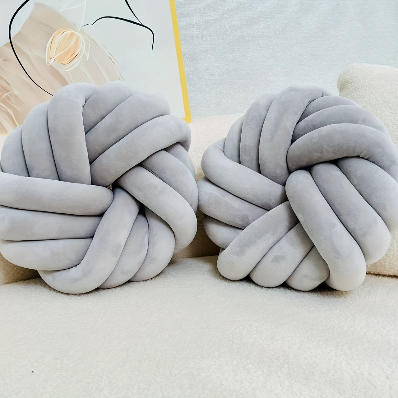 Set of 2 Knot Pillows
