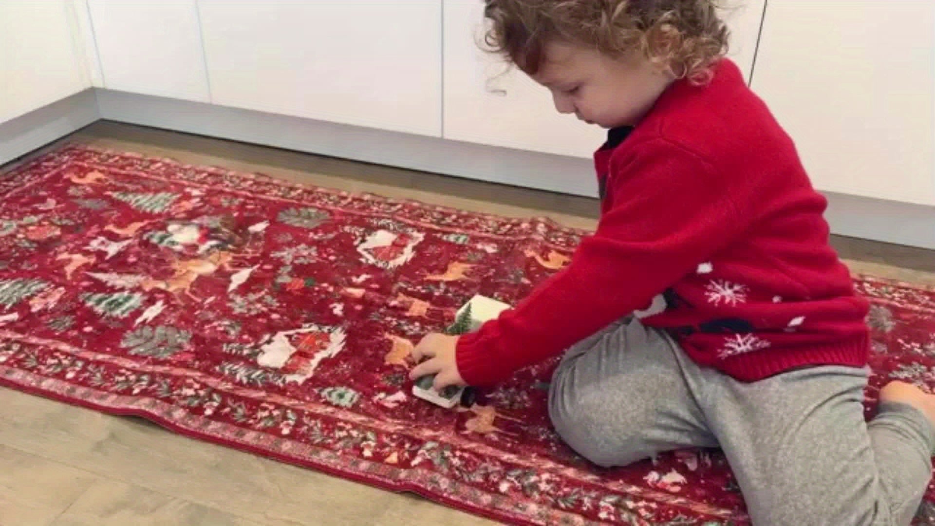 Rectangular Christmas rug