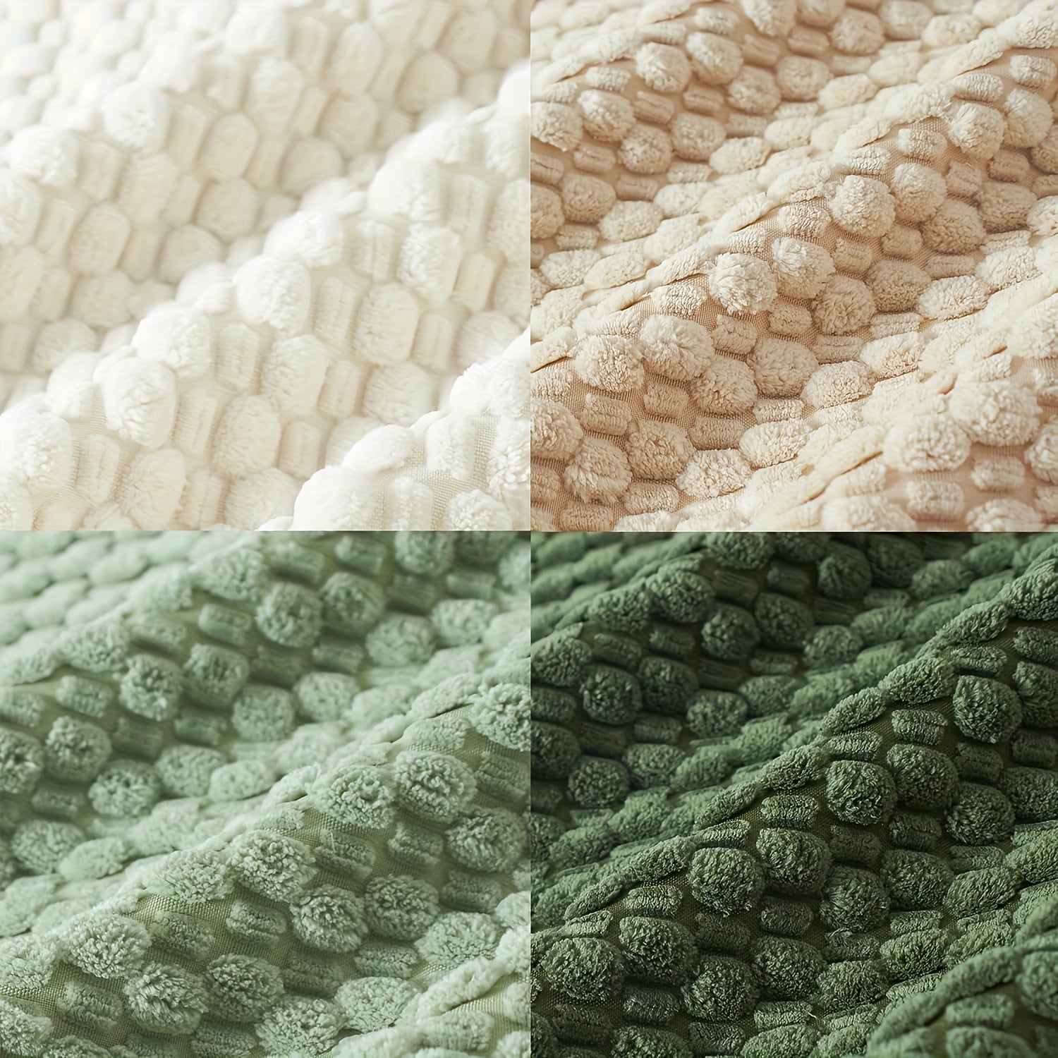 Set of 4 Soft Fleece Cushion Covers