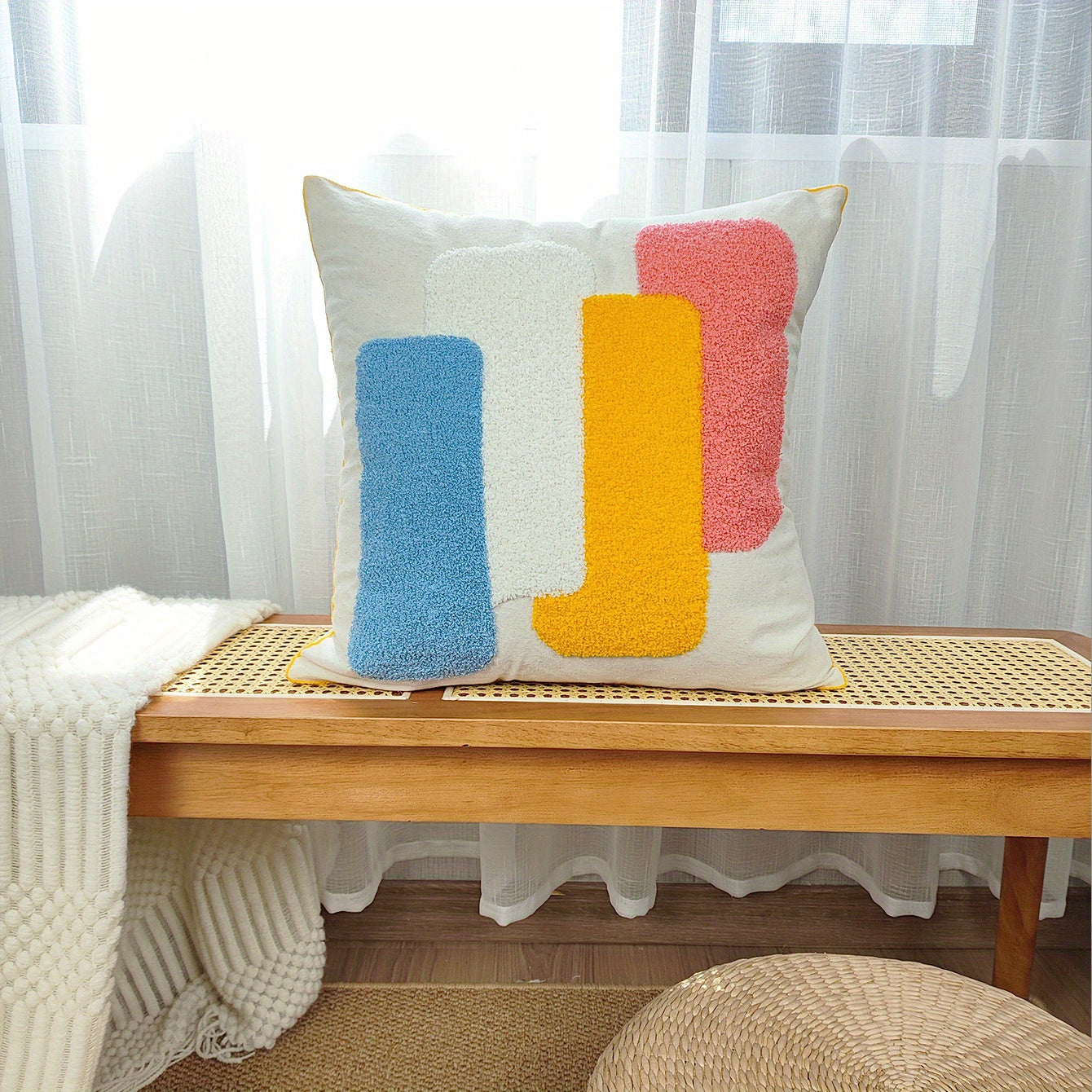Stylish Geometric Pattern Cushion Cover