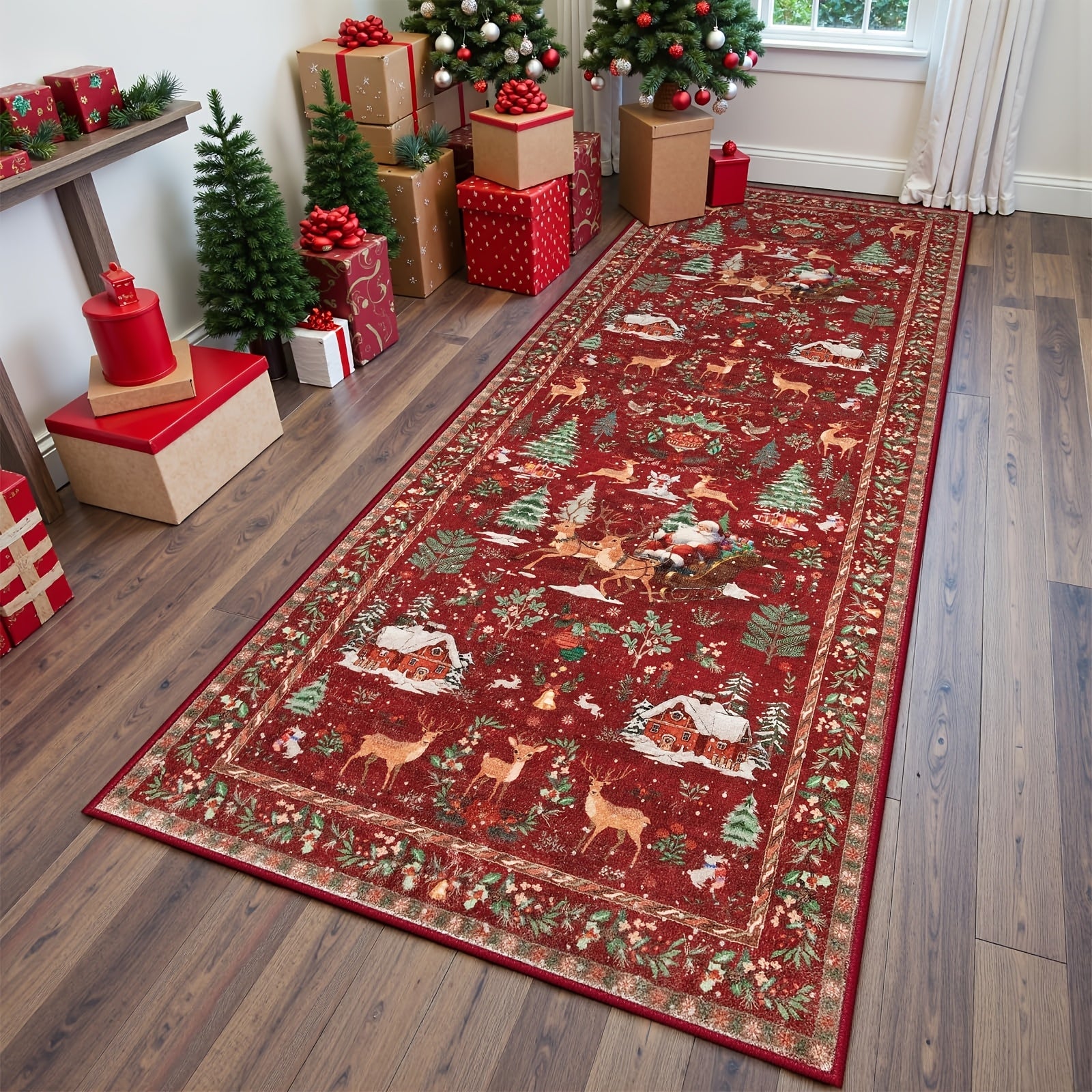 Rectangular Christmas rug