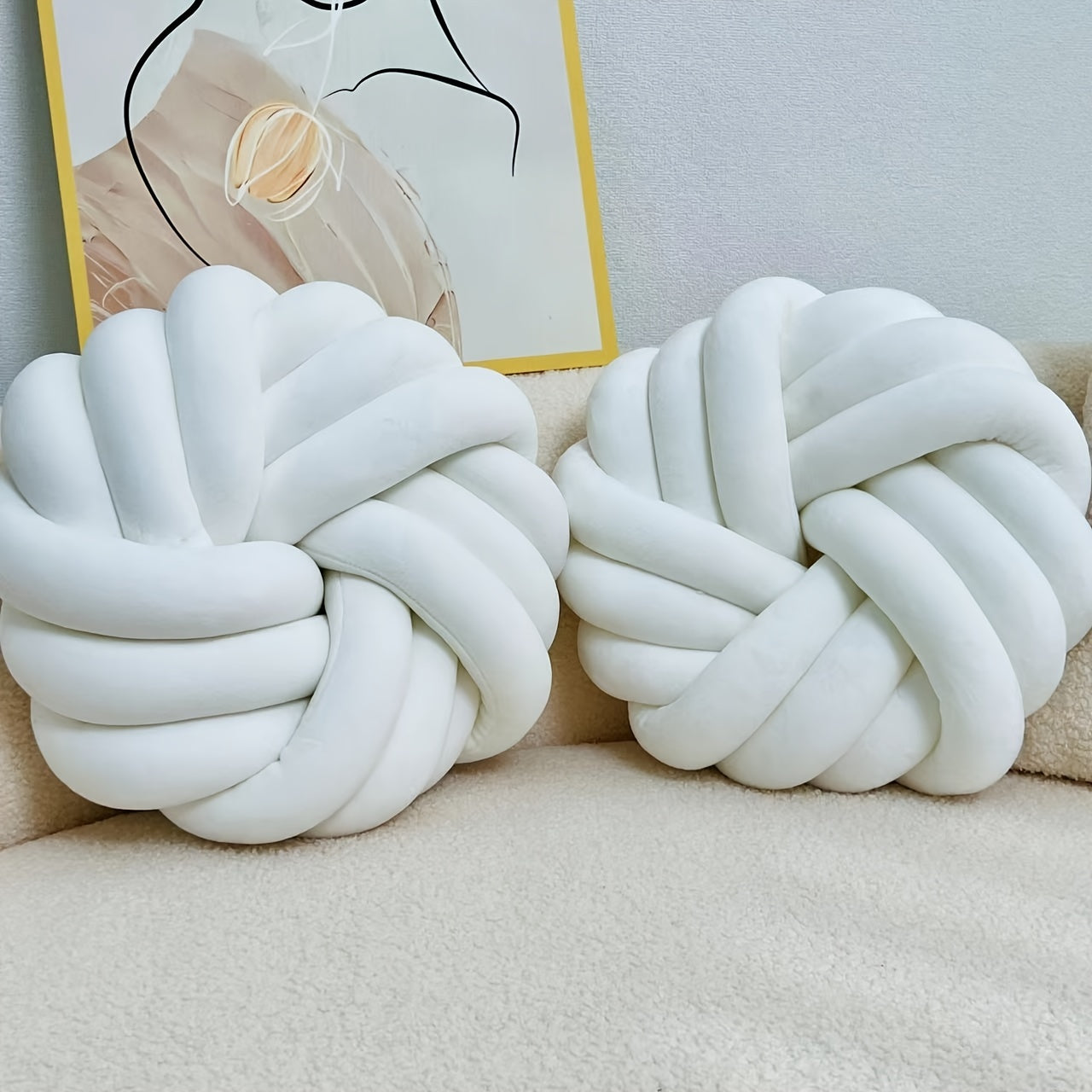 Set of 2 Knot Pillows