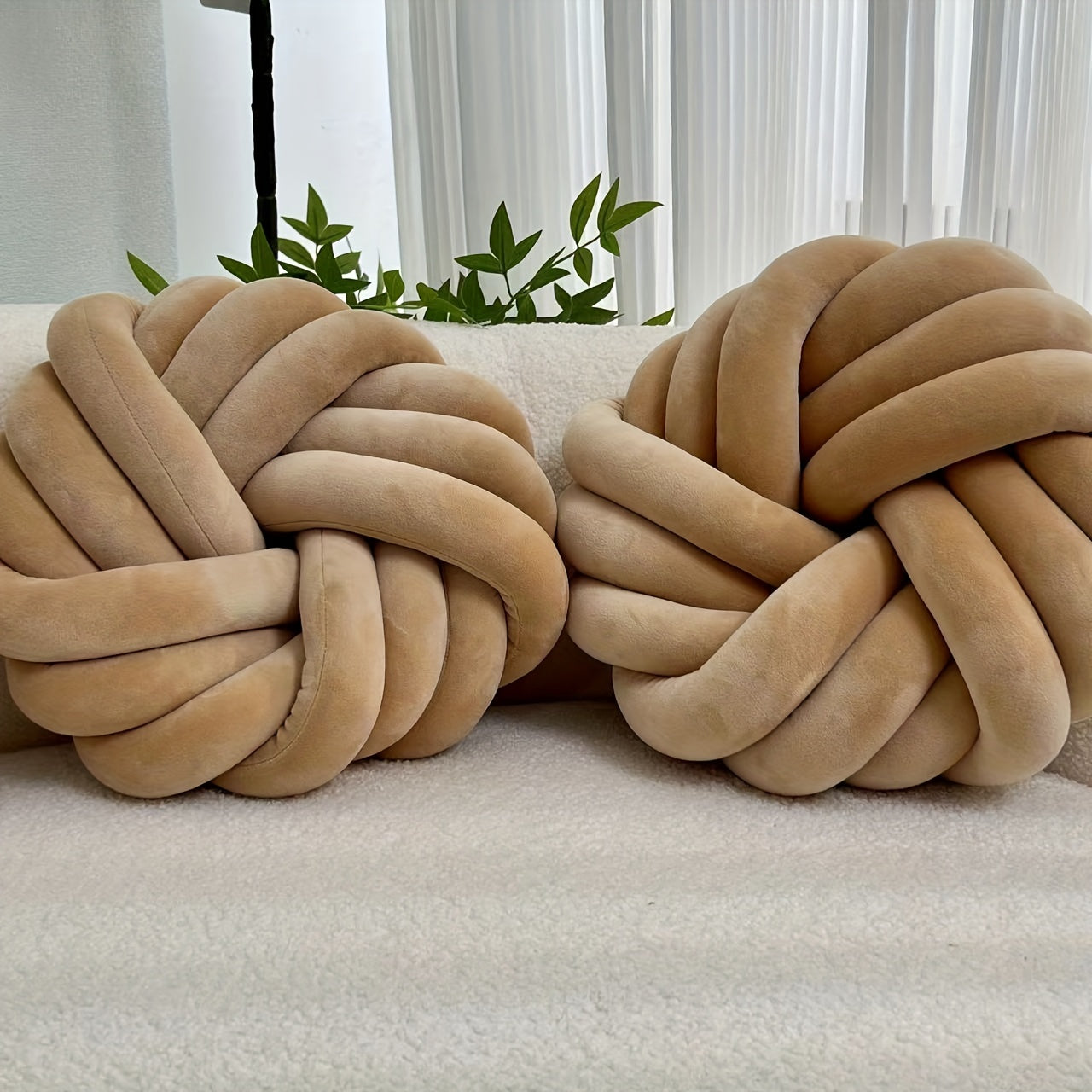 Set of 2 Knot Pillows