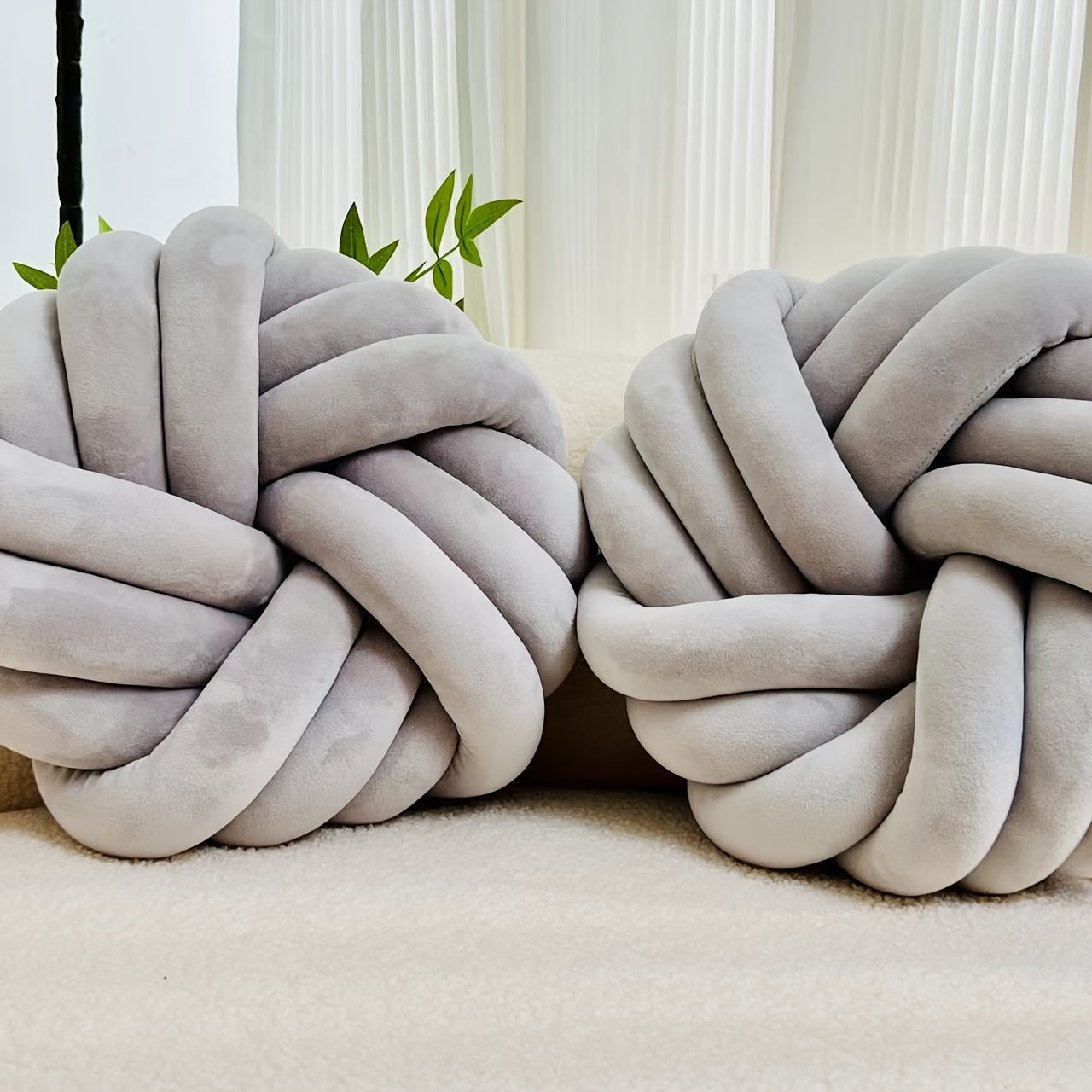 Set of 2 Knot Pillows