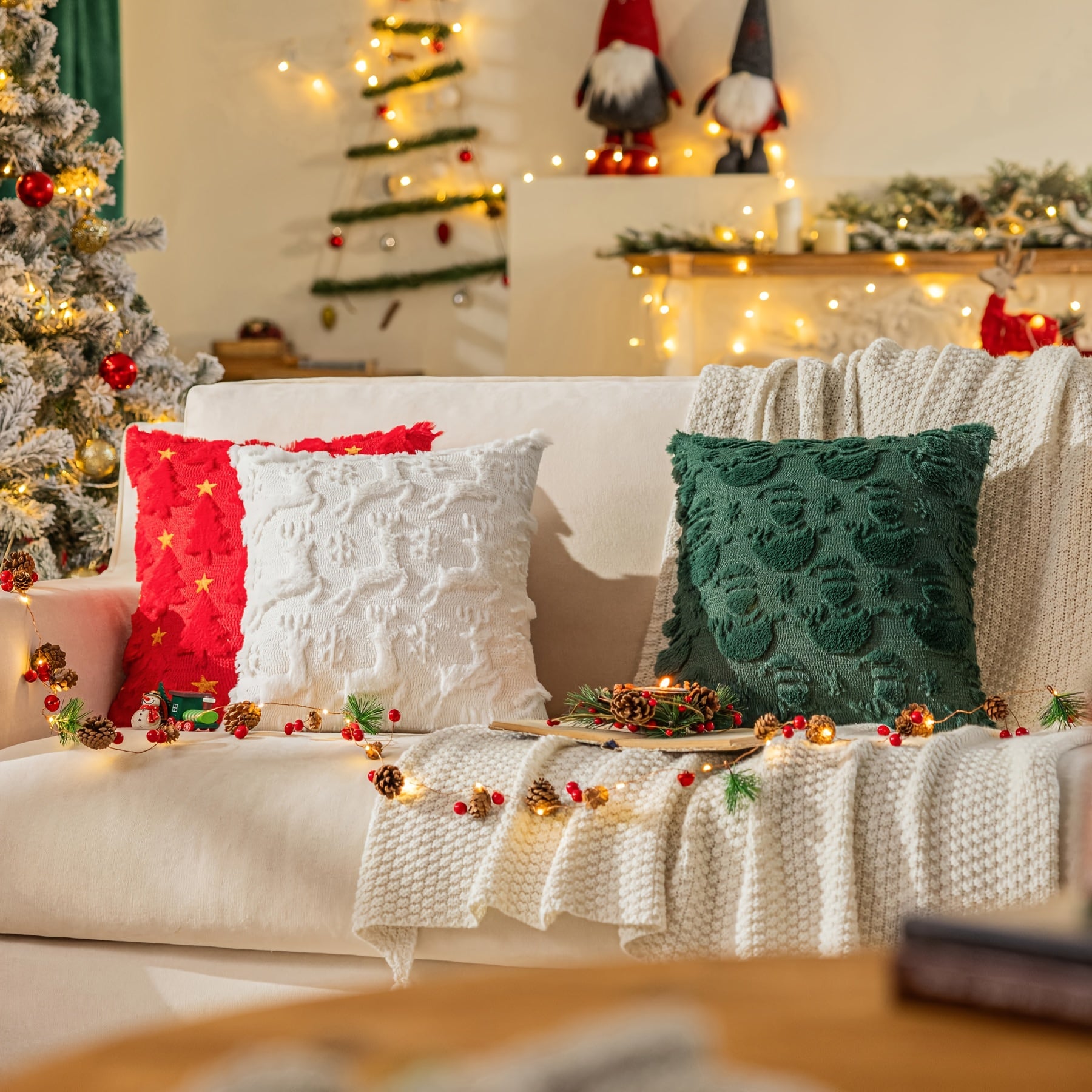 Christmas star cushion
