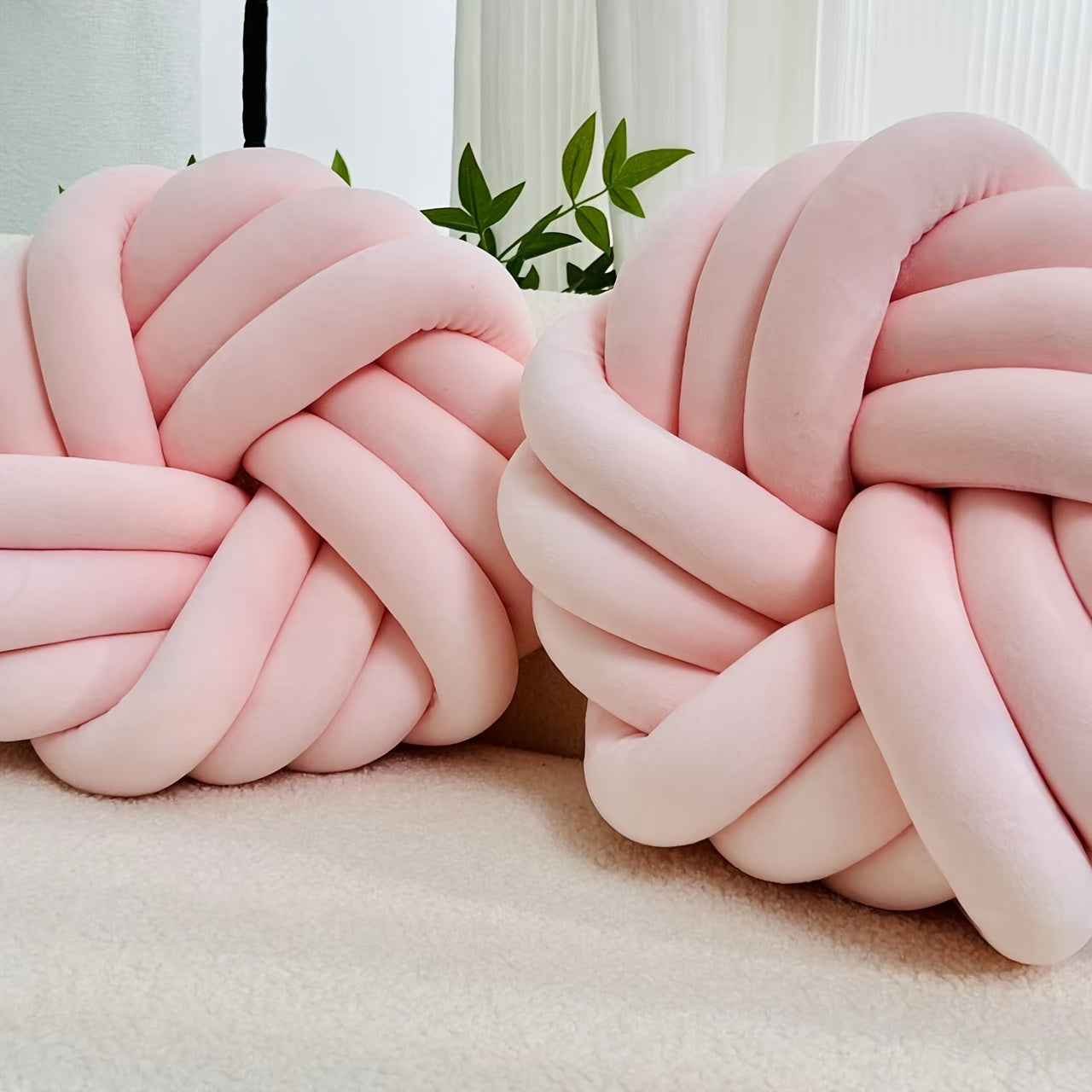 Set of 2 Knot Pillows