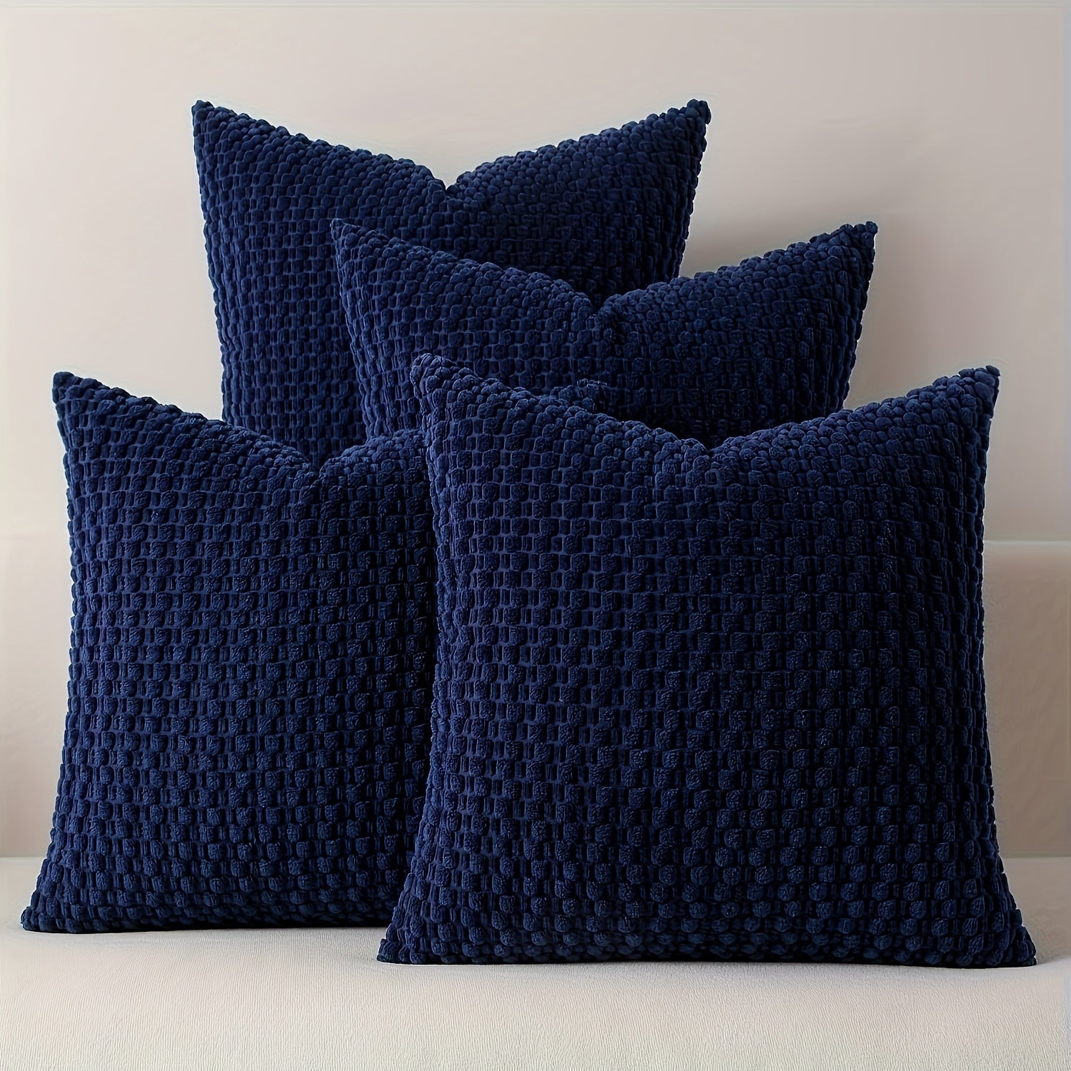 Set of 4 Soft Fleece Cushion Covers