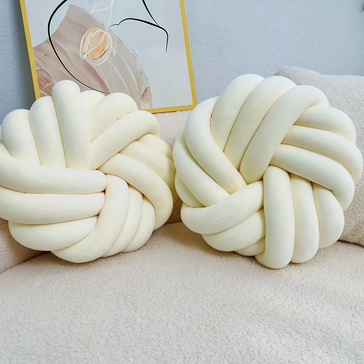 Set of 2 Knot Pillows