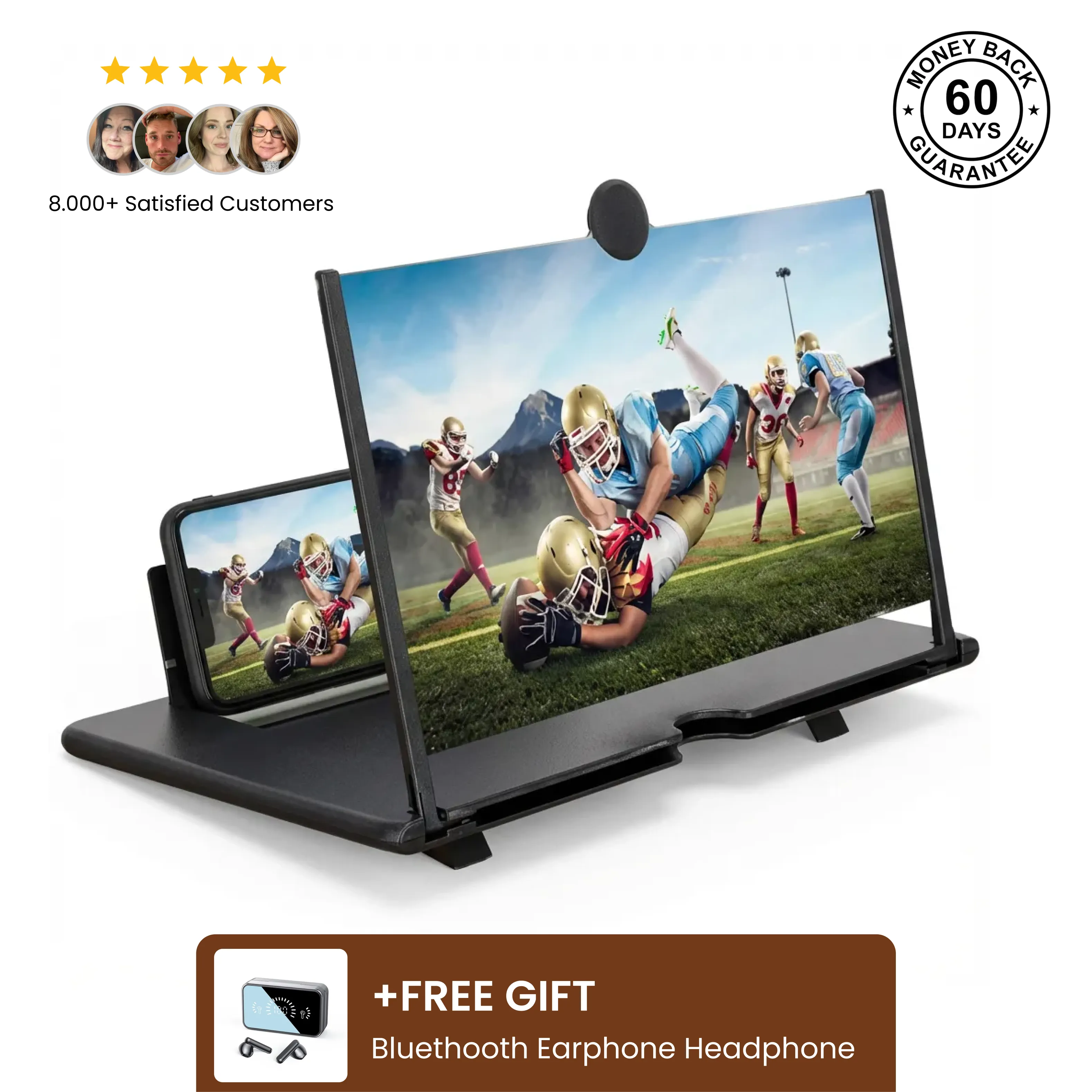 Pull-Out Mobile Phone Screen Amplifier