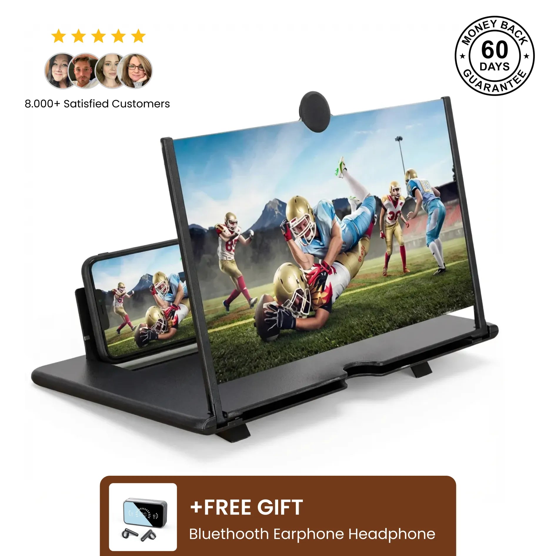 Pull-Out Mobile Phone Screen Amplifier